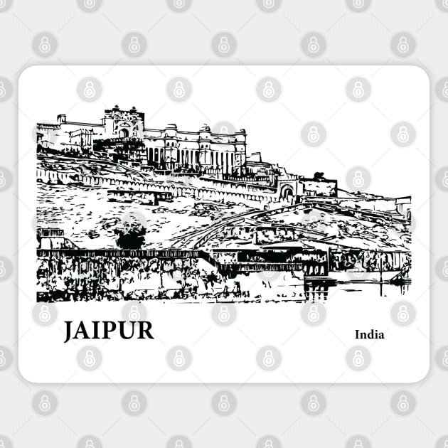 Jaipur India Magnet by Lakeric